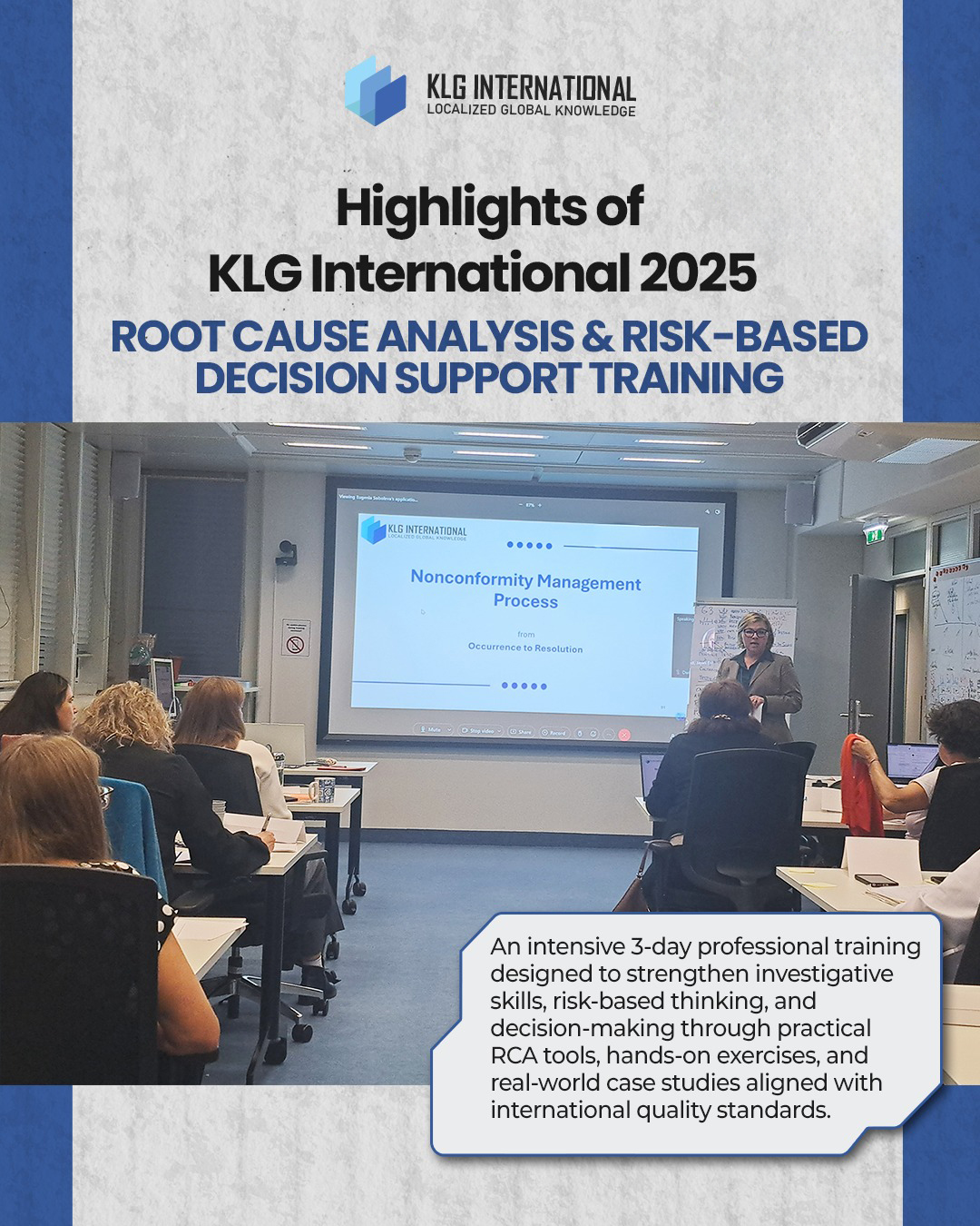KLG-3-Day Root Cause Analysis & Risk-Based Decision Support Training
